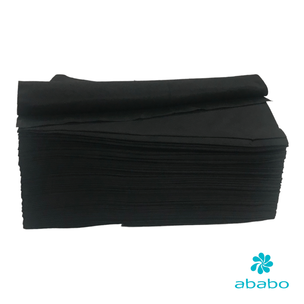 Toalla Desechable Negra Spunlace ABABO toalla-desechable-negra-spunlace-ababo